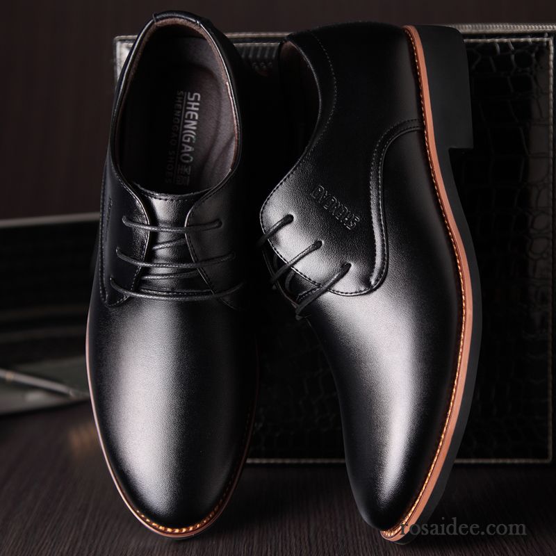 Dunkelbraune Anzugschuhe Casual Herbst Geschäft Neue Produkte Echtleder Atmungsaktiv Jugend England Schuhe Herren Lederschue Trend Kaufen