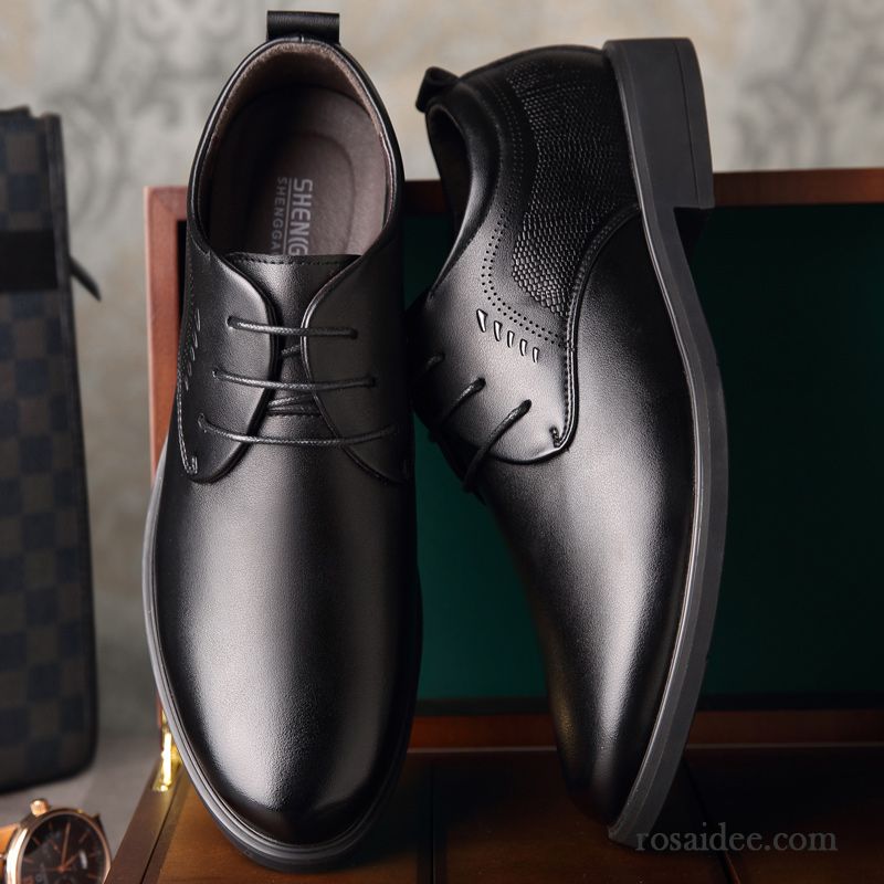 Dunkelbraune Anzugschuhe Casual Herbst Geschäft Neue Produkte Echtleder Atmungsaktiv Jugend England Schuhe Herren Lederschue Trend Kaufen