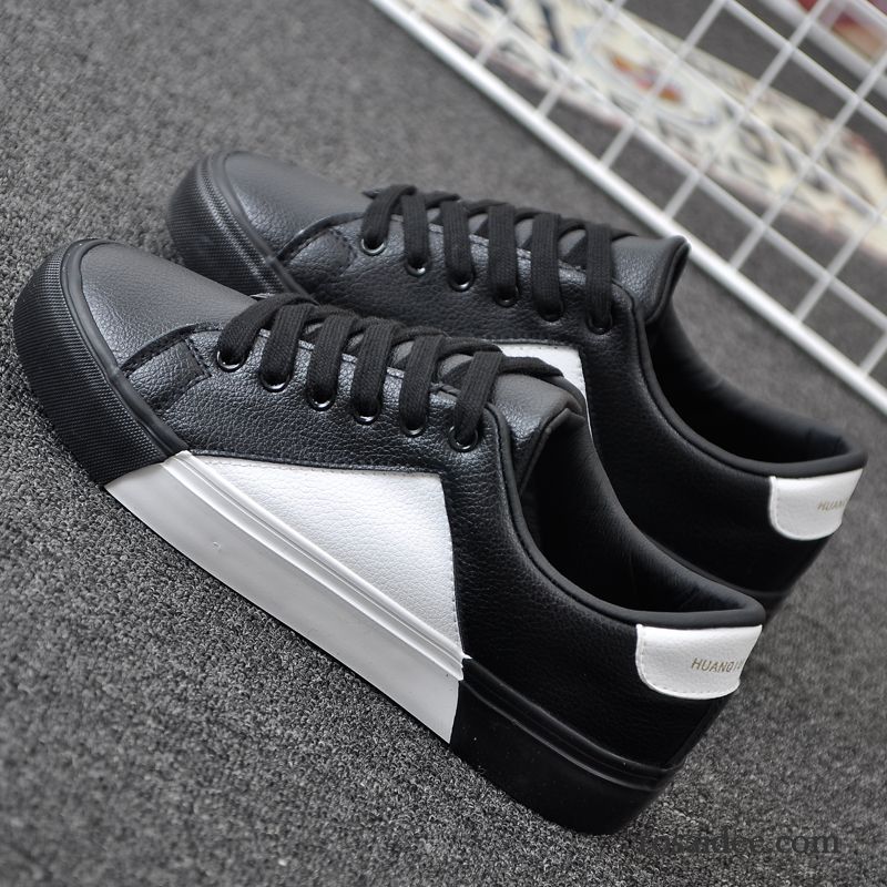 Fitnessschuhe Damen Günstig Schüler Schwarz Damen Feder Skaterschuhe Flache Neue Weiß Casual Tuch Schuhe Leder Günstig