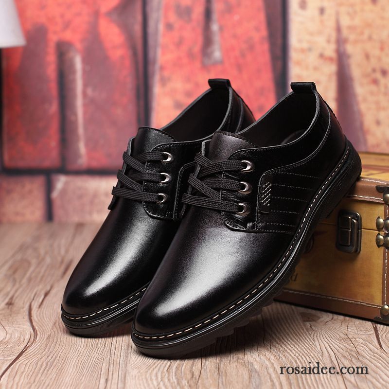 Flache Leder Schuhe Herren Herbst Neue Trend Geschäft Schuhe Herren Casual England Lederschue Runde Zehe Günstig