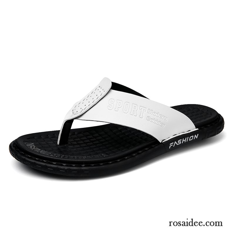 Flip Flops Herren Große Größe Casual Draussen Trend Hausschuhe Rutschsicher Sandfarben Schwarz