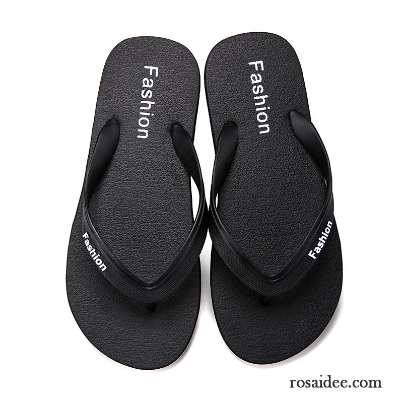 Flip Flops Herren Hausschuhe Sommer Neue Mode Trend Persönlichkeit Sandfarben Rot