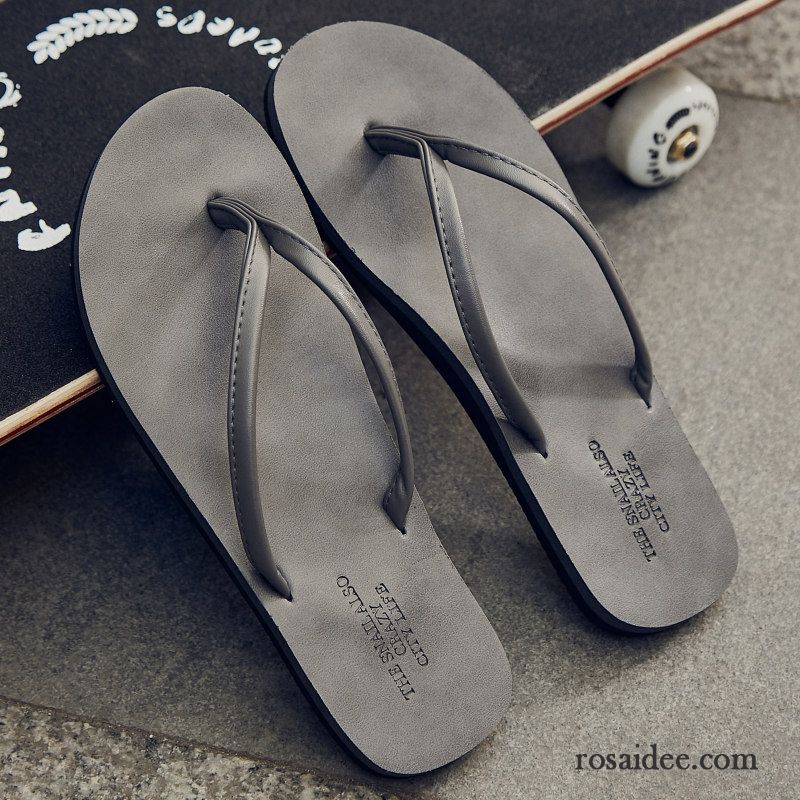 Flip Flops Herren Hausschuhe Trend Mode Sommer Persönlichkeit Lovers Sandfarben Weiß