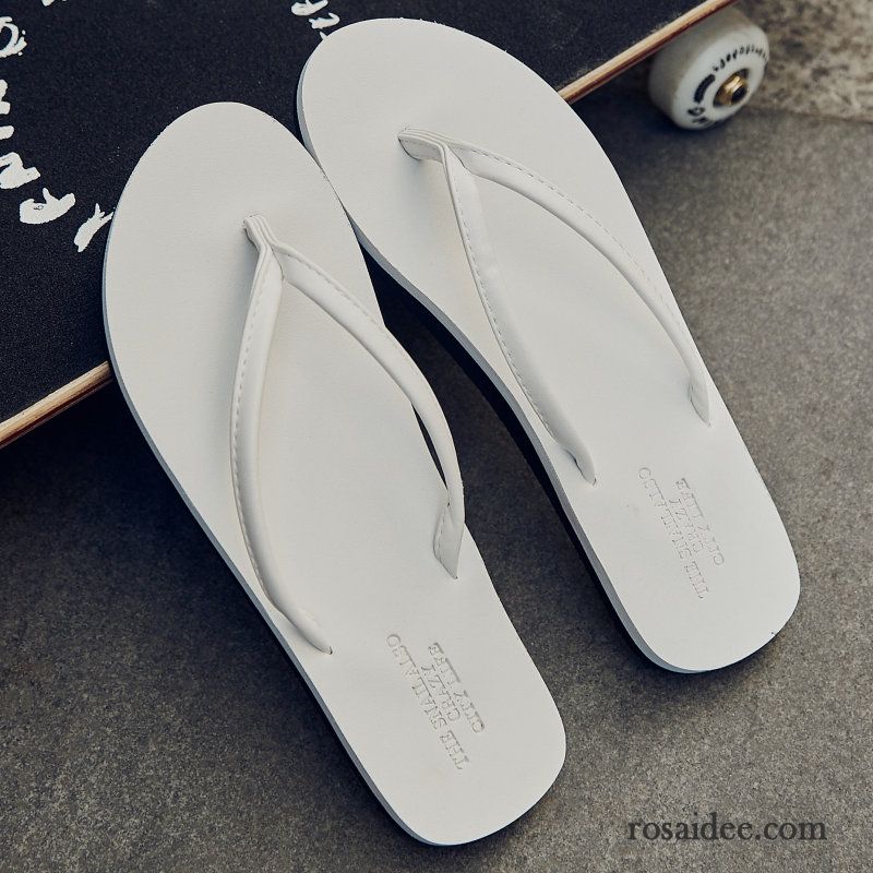 Flip Flops Herren Hausschuhe Trend Mode Sommer Persönlichkeit Lovers Sandfarben Weiß