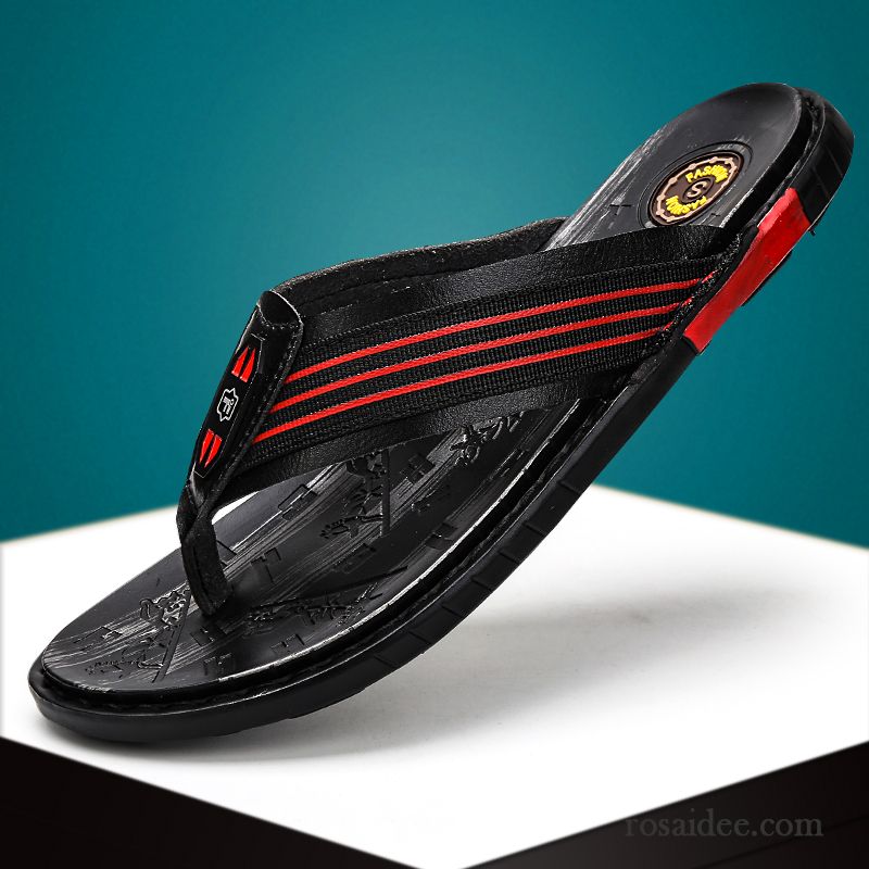 Flip Flops Herren Hausschuhe Trend Sommer Sandalen Neue Persönlichkeit Sandfarben Schwarz