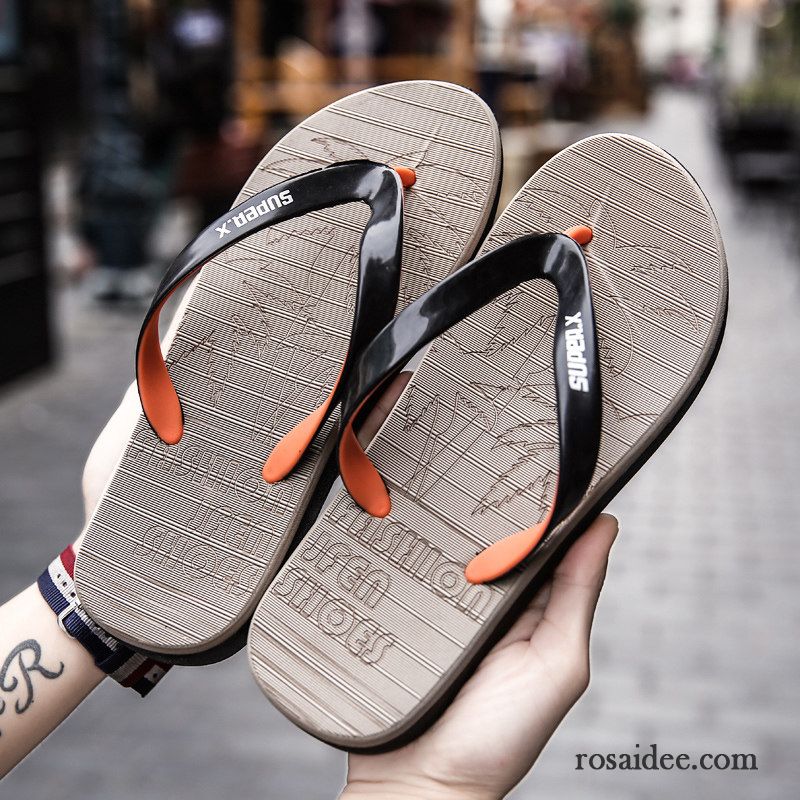 Flip Flops Herren Hausschuhe Wasserdicht Weiche Sohle Sommer Rutschsicher Lovers Mischfarben Grau