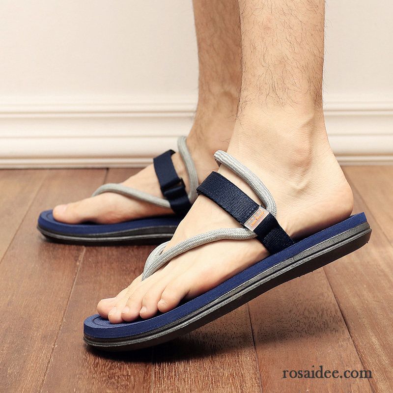 Flip Flops Herren Lovers Sandalen Hausschuhe Sommer Neue Trend Sandfarben Blau