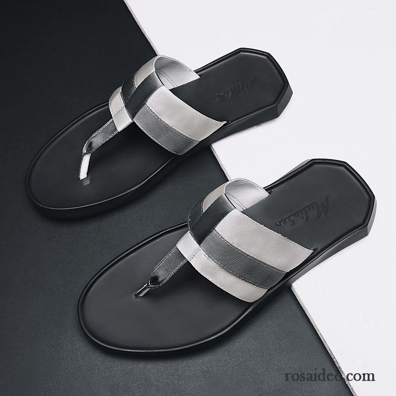 Flip Flops Herren Mode Persönlichkeit Schuhe Sommer Neue Hausschuhe Sandfarben Schwarz