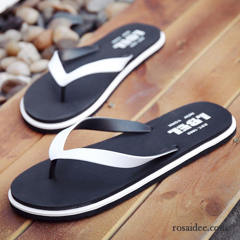 Flip Flops Herren Mode Schuhe Casual Sommer Trend Rutschsicher Sandfarben Gelb