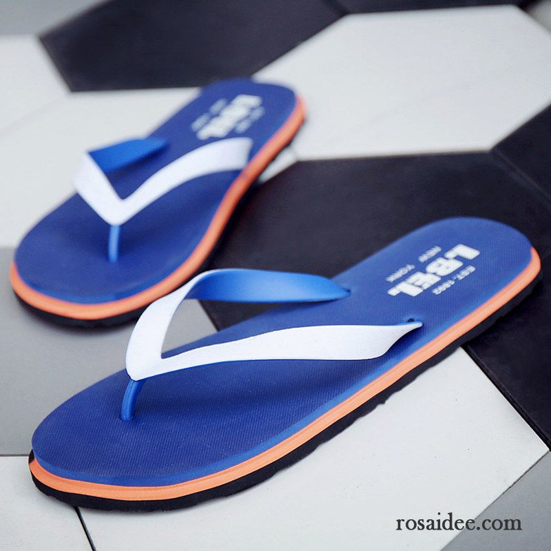 Flip Flops Herren Mode Schuhe Casual Sommer Trend Rutschsicher Sandfarben Gelb