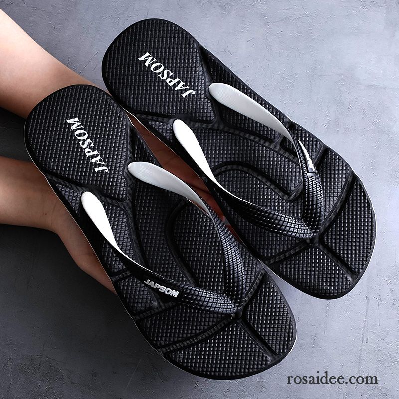 Flip Flops Herren Neue Mode Persönlichkeit Schuhe Sommer Sandfarben Schwarz