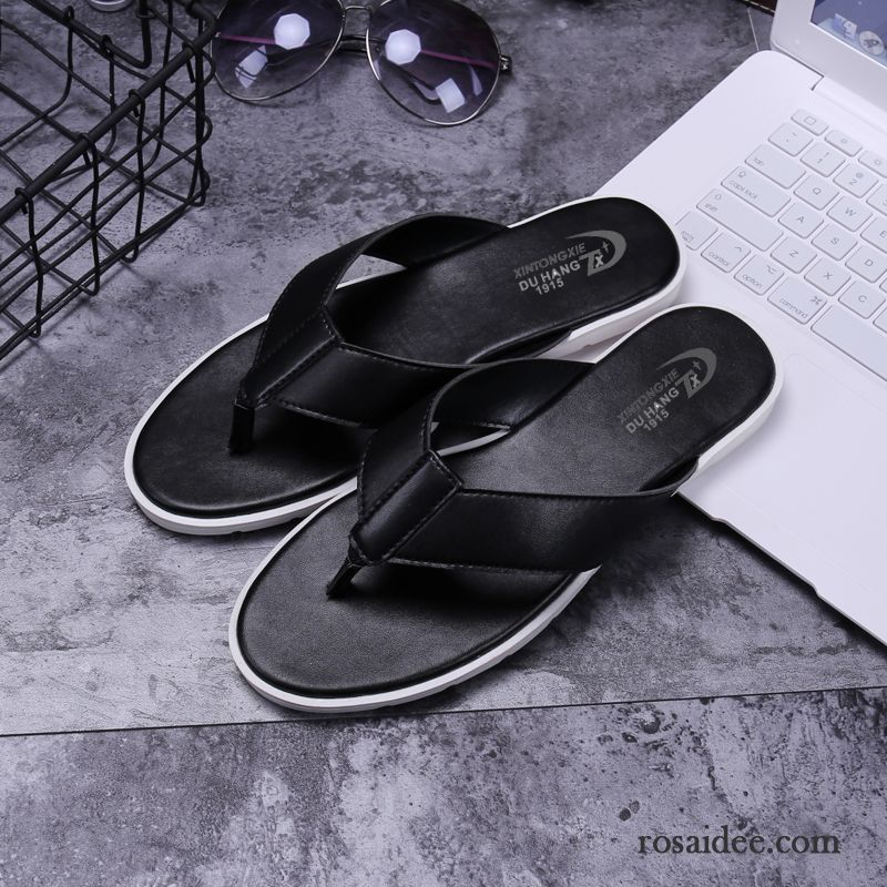 Flip Flops Herren Neue Rutschsicher Sommer Schuhe Ultra Sandalen Sandfarben Weiß