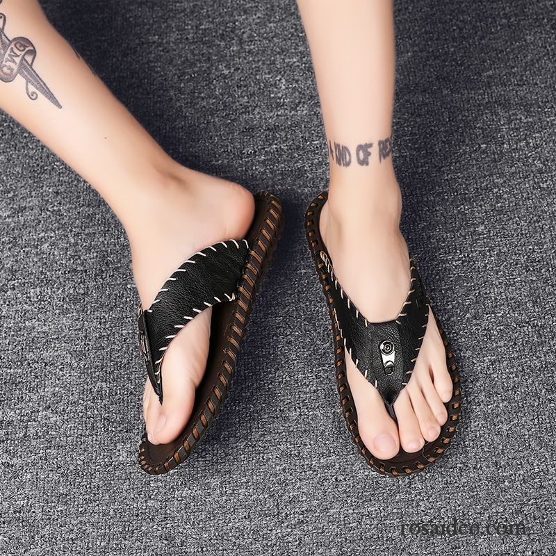 Flip Flops Herren Pantolette Trend Persönlichkeit Sommer Neue Sandalen Schwarz