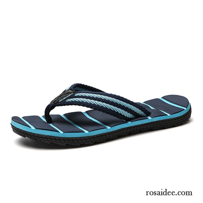 Flip Flops Herren Persönlichkeit Schüler Pantolette Sommer Neue Trend Sandfarben Blau