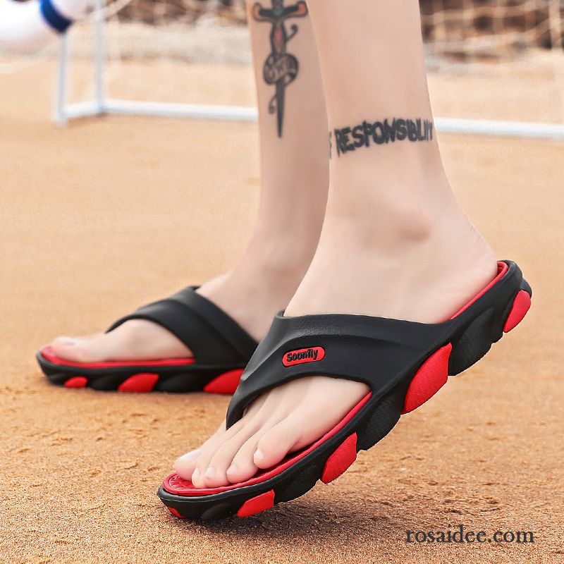 Flip Flops Herren Sandalen Casual Sommer Rutschsicher Neue Trend Sandfarben Schwarz