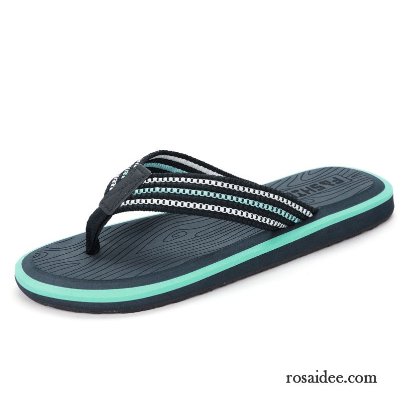 Flip Flops Herren Schuhe Trend Casual Neue Große Größe Rutschsicher Sandfarben Blau