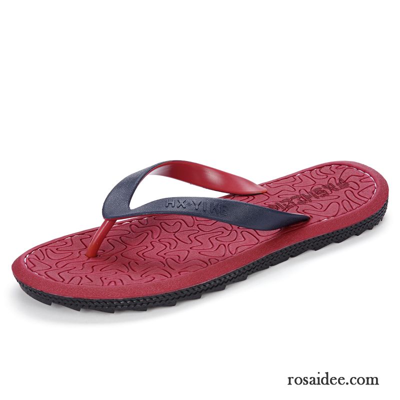 Flip Flops Herren Schuhe Trend Casual Neue Große Größe Rutschsicher Sandfarben Blau