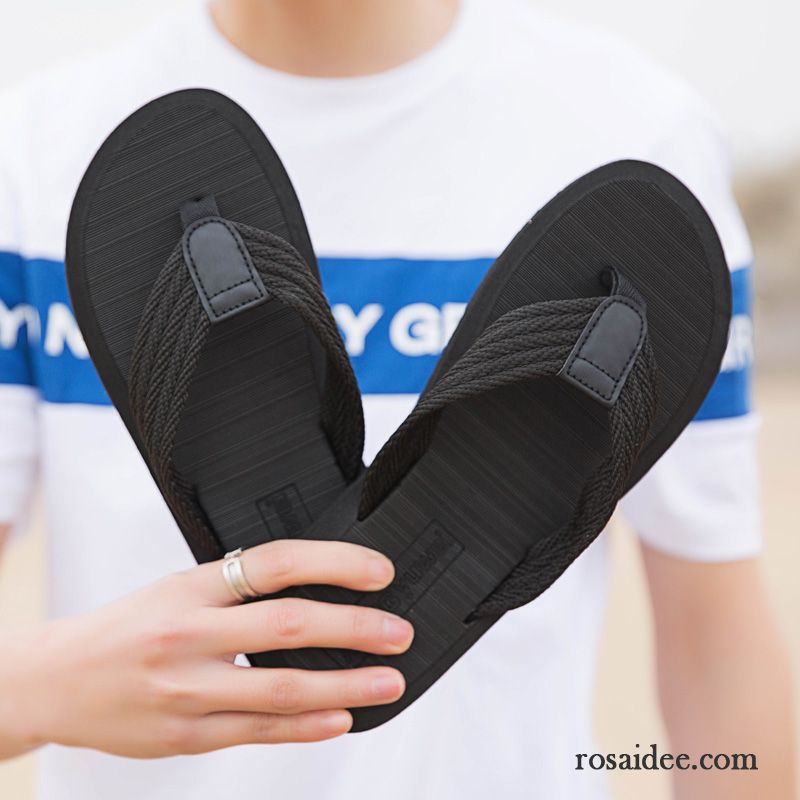 Flip Flops Herren Schuhe Trend Casual Neue Große Größe Rutschsicher Sandfarben Blau