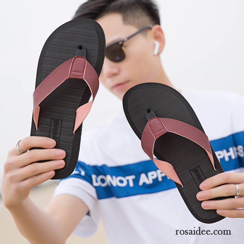 Flip Flops Herren Schuhe Trend Casual Neue Große Größe Rutschsicher Sandfarben Blau