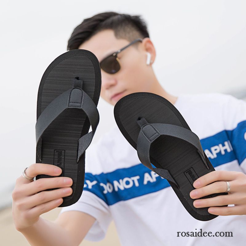 Flip Flops Herren Schuhe Trend Casual Neue Große Größe Rutschsicher Sandfarben Blau