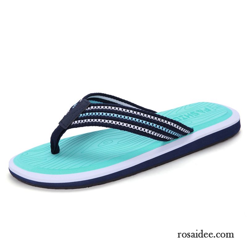 Flip Flops Herren Schuhe Trend Casual Neue Große Größe Rutschsicher Sandfarben Blau