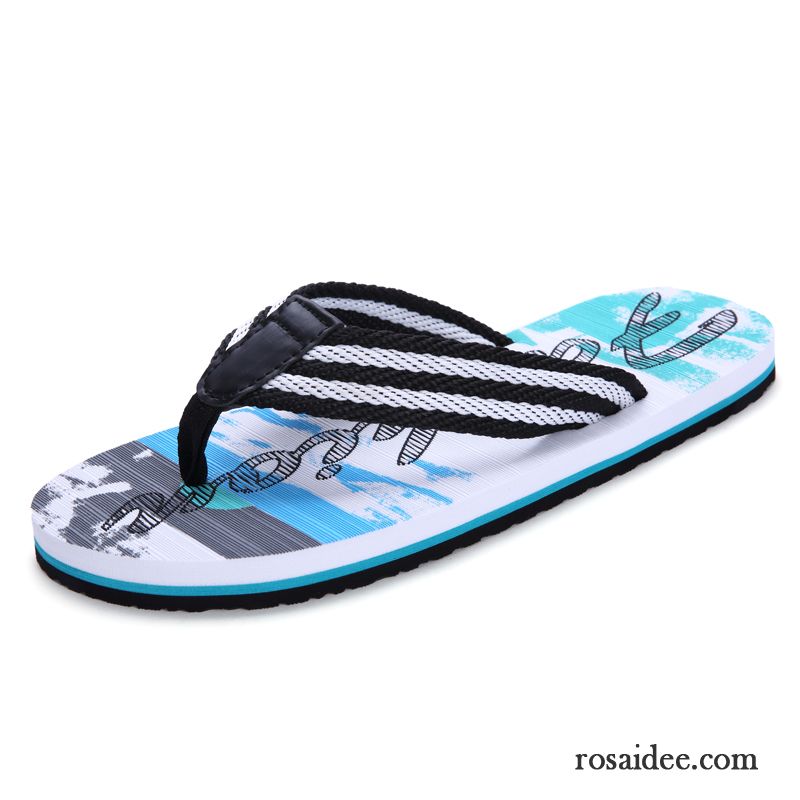 Flip Flops Herren Schuhe Trend Casual Neue Große Größe Rutschsicher Sandfarben Blau