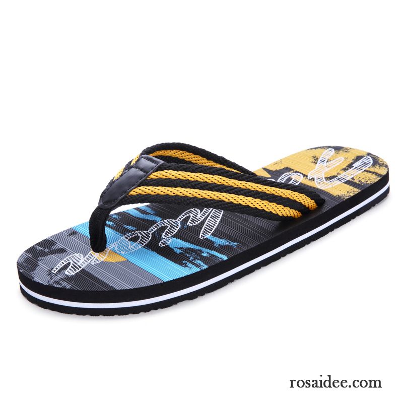 Flip Flops Herren Schuhe Trend Casual Neue Große Größe Rutschsicher Sandfarben Blau