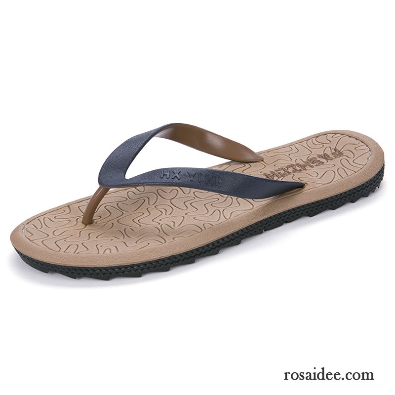 Flip Flops Herren Schuhe Trend Casual Neue Große Größe Rutschsicher Sandfarben Blau