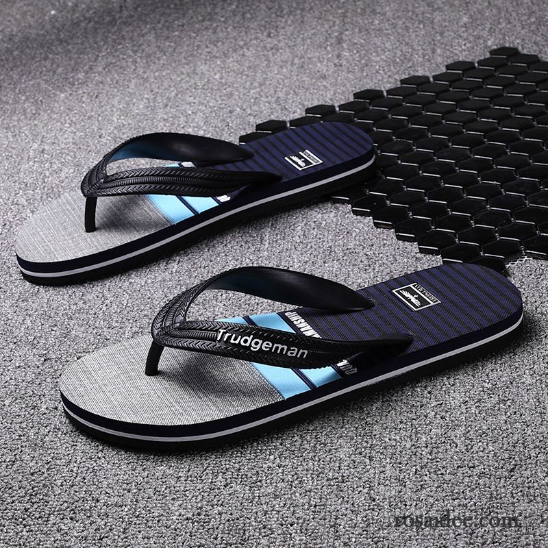 Flip Flops Herren Sommer Hausschuhe Persönlichkeit Mode Rutschsicher Neue Grau