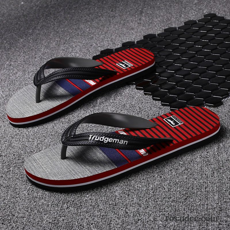 Flip Flops Herren Sommer Hausschuhe Persönlichkeit Mode Rutschsicher Neue Grau