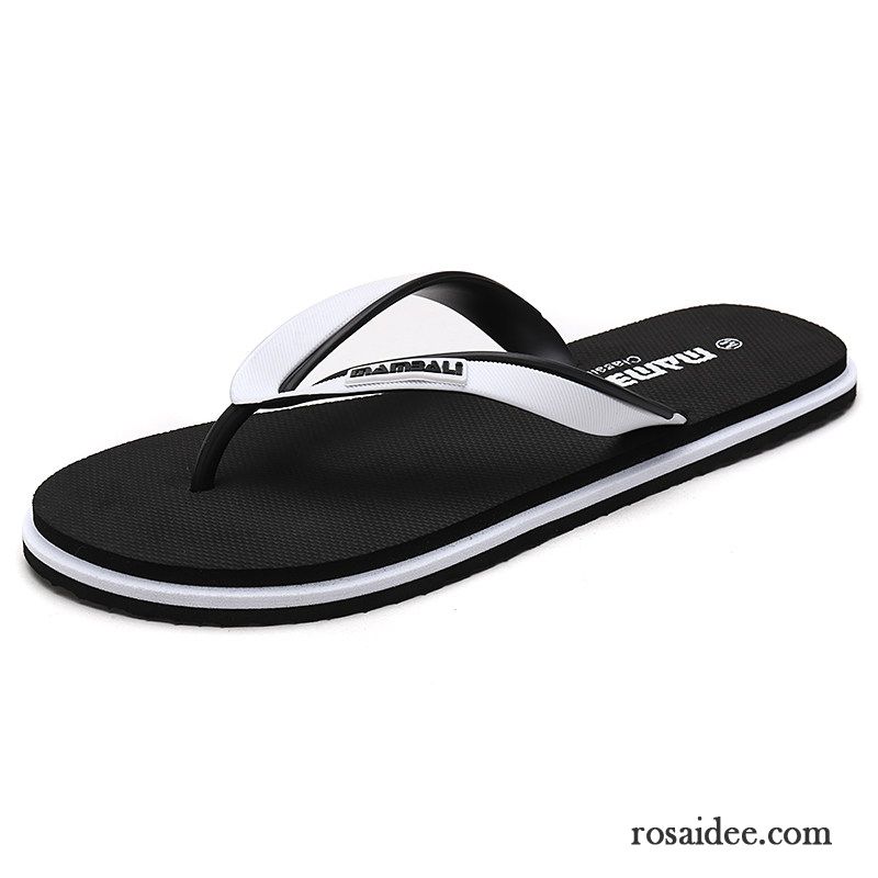 Flip Flops Herren Sommer Hausschuhe Tragen Neue Rutschsicher Trend Sandfarben Rot