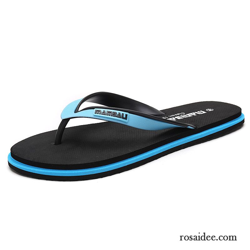 Flip Flops Herren Sommer Hausschuhe Tragen Neue Rutschsicher Trend Sandfarben Rot