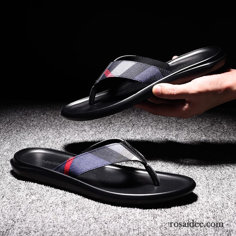 Flip Flops Herren Sommer Persönlichkeit Neue Trend Mode Schuhe Sandfarben Schwarz