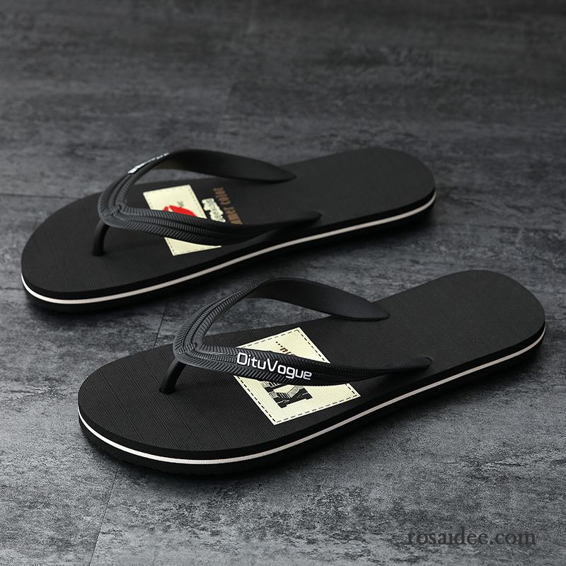 Flip Flops Herren Trend Allgleiches Täglich Sommer Gemütlich Neue Grün