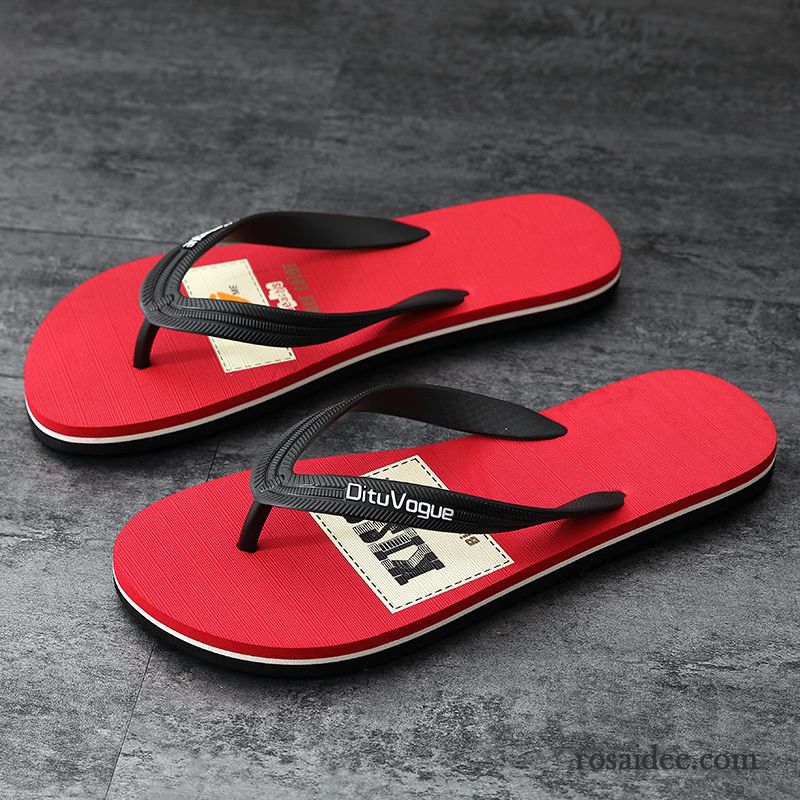 Flip Flops Herren Trend Allgleiches Täglich Sommer Gemütlich Neue Grün