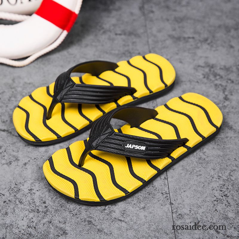 Flip Flops Herren Trend Große Größe Lovers Sommer Rutschsicher Schuhe Sandfarben Blau