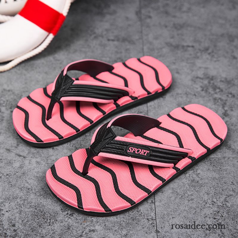 Flip Flops Herren Trend Große Größe Lovers Sommer Rutschsicher Schuhe Sandfarben Blau