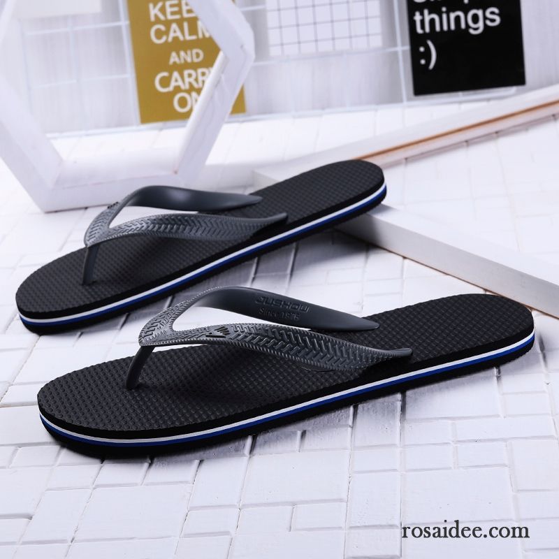 Flip Flops Herren Trend Sommer Neue Schuhe Allgleiches Mode Sandfarben Blau