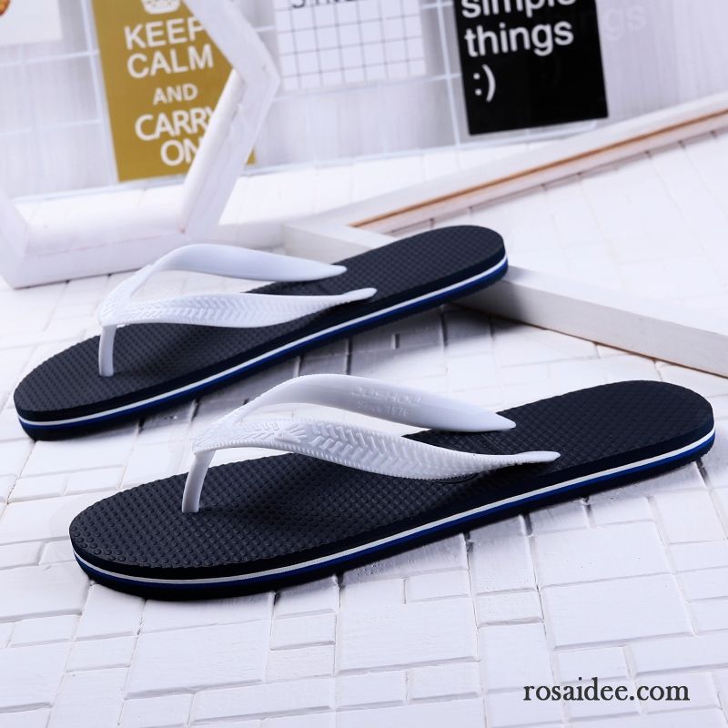 Flip Flops Herren Trend Sommer Neue Schuhe Allgleiches Mode Sandfarben Blau