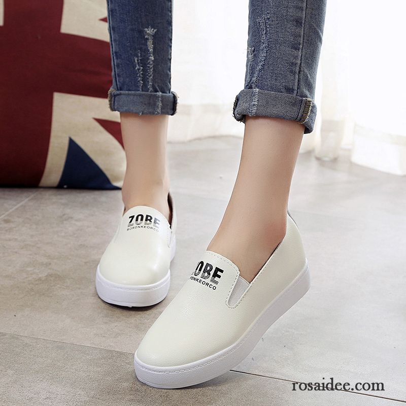 Fransen Schuhe Damen Schnürschuhe Halbschuhe Casual Damen Atmungsaktiv Faul Sommer Flache Leder Hohl Slip-on Günstig