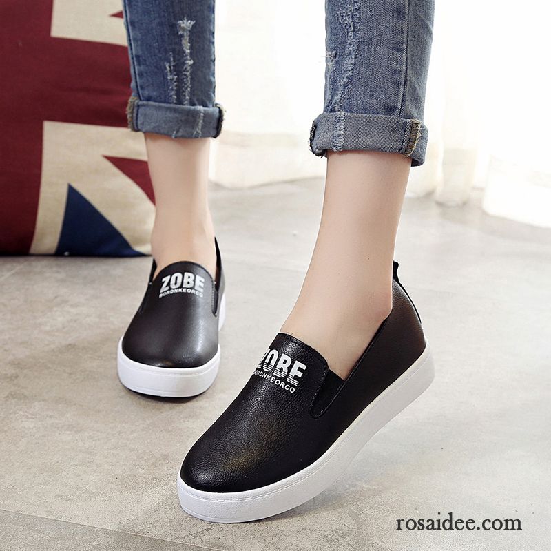 Fransen Schuhe Damen Schnürschuhe Halbschuhe Casual Damen Atmungsaktiv Faul Sommer Flache Leder Hohl Slip-on Günstig