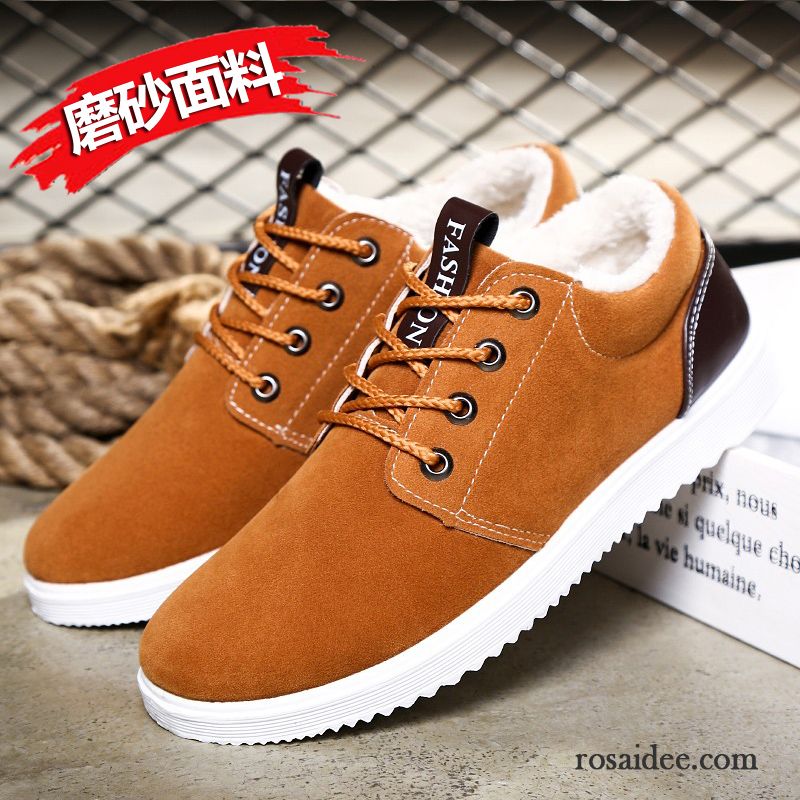 Gefütterte Schuhe Herren Trend Herren Neue Wasserdicht Skaterschuhe Herbst Baumwolle Schuhe Feder Casual Sportschuhe