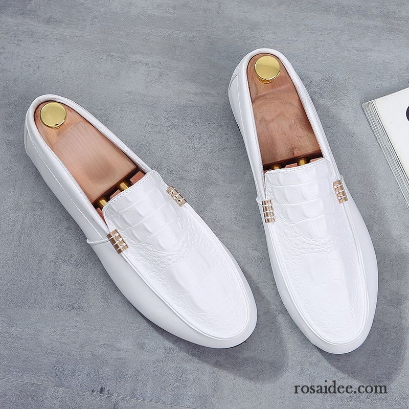 Gesunde Hausschuhe Herren Neue Herren Gemütlich Slip-on Trend England Faul Herbst Lederschue Schuhe Casual Billig