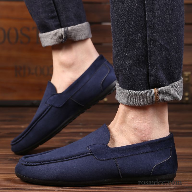 Gesunde Schuhe Herren Herbst Schuhe Atmungsaktiv Slip-on Casual Sommer Faul Trend Wildleder Herren Sale