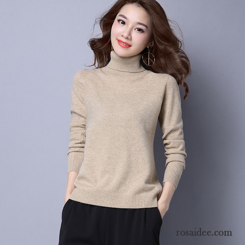 Glitzer Pullover Damen Kurzer Absatz Rein Damen Pullover Winter Schlank Mode Lange Ärmel Strickwaren Herbst Sale