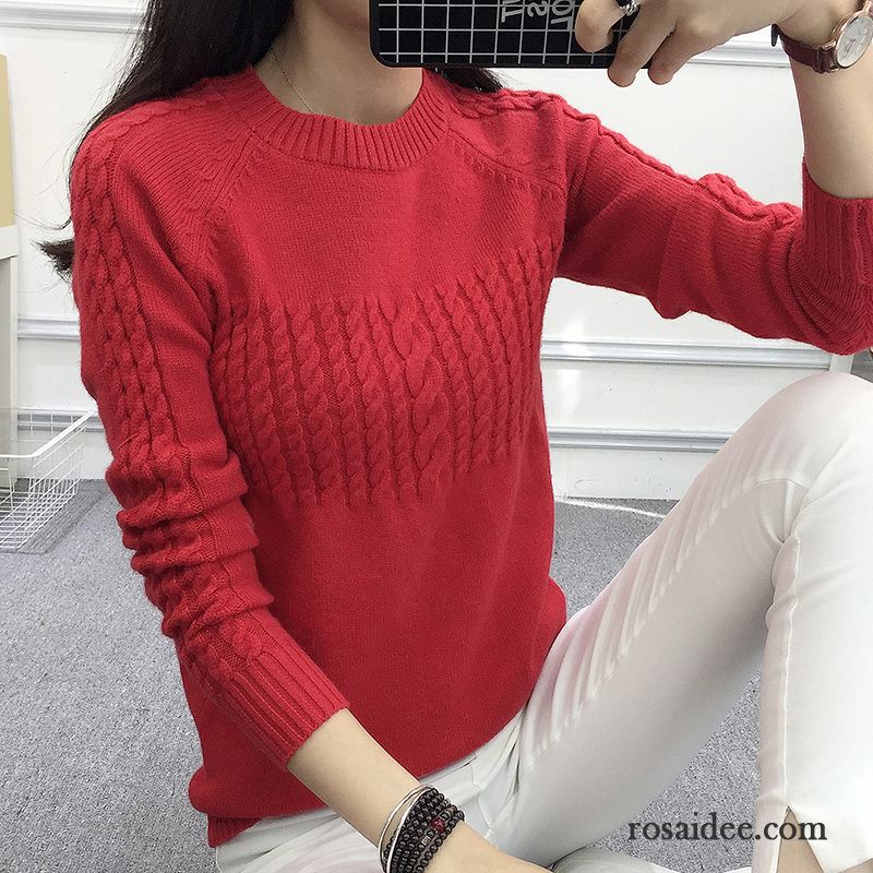 Grauer Pullover Damen Strickwaren Trend Pullover Lose Herbst Winterkleidung Weiß Neu Damen Günstig