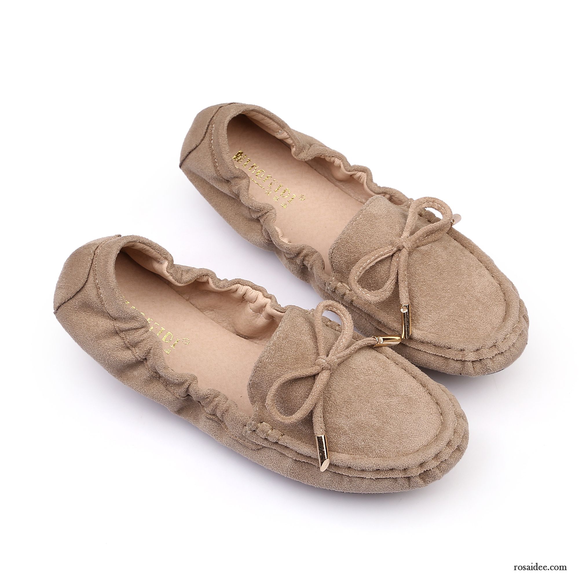 Halbschuhe Beige Damen Tuch Schuhe Weiche Sohle Flache Schuhe Grün Herbst Halbschuhe Große Größe Allgleiches Damen Runde Zehe Rutschsicher Günstig