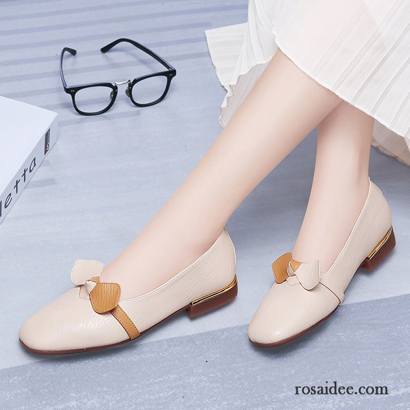 Halbschuhe Damen Flache Schuhe Schnürschuhe Sommer Gemütlich Weiche Sohle Allgleiches Schwarz