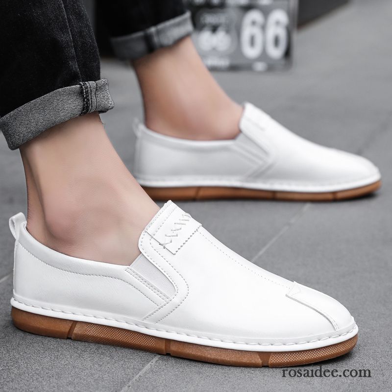 Halbschuhe Herren Casual Neue Trend Sommer Atmungsaktiv Faul Braun