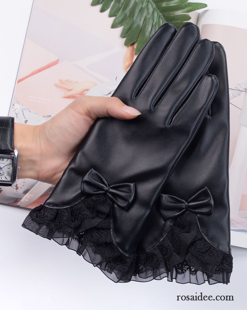 Handschuhe Damen Touchscreen Neu Trend Dicke 2019 Winddicht Rosa